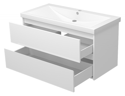 Тумба Алиса 100 подвесная с раковиной Misty Алиса 100 Misty фото в интернет-магазине Русалия