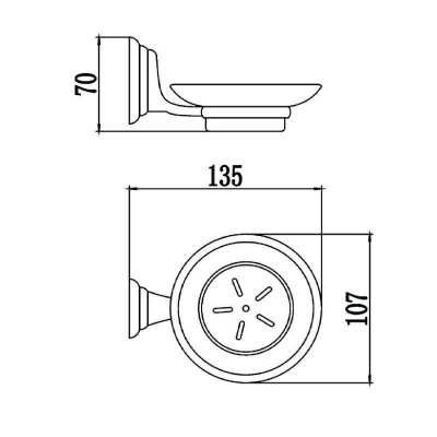 Мыльница Savol S-003159, хром фото в интернет-магазине Русалия