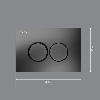 I070138 ProC L, клавиша для инсталляции пластик, черный матовый фото в интернет-магазине Русалия