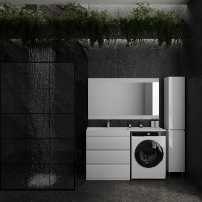 Зеркало "Даллас 140", Люкс белое СС-00002356 Style Line фото в интернет-магазине Русалия