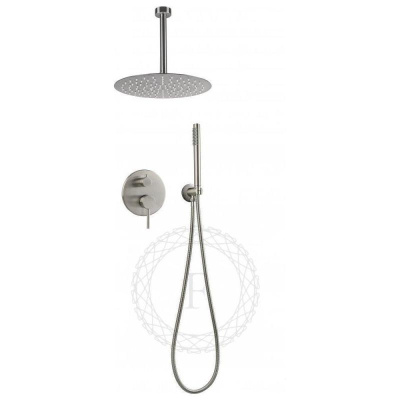 Душевая система встраиваемая FILARETE Roun FL1024NK, никель фото в интернет-магазине Русалия
