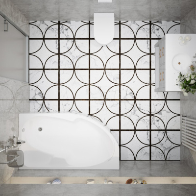 Ванна обрезанная София 170-правая Щ0000046120 Тритон фото в интернет-магазине Русалия