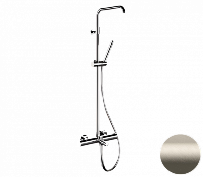 Душевая система термостатическая с изливом Remer Elegance EQ34A7MMSSOFXV, сталь фото в интернет-магазине Русалия