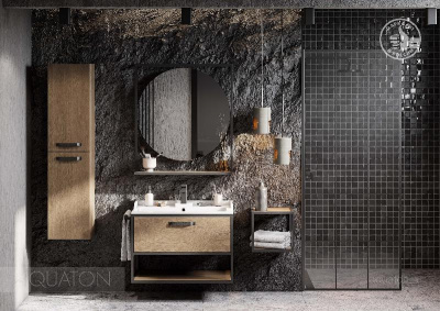 Тумба под раковину AQUATON Лофт Фабрик 80 дуб кантри 1A242401LTDY0 фото в интернет-магазине Русалия