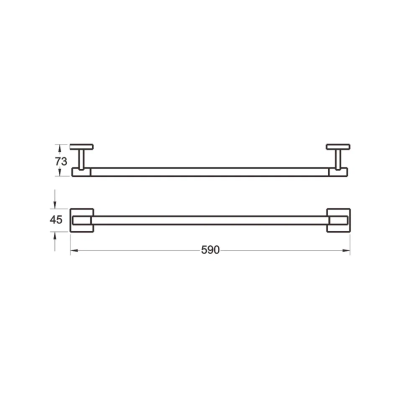Полотенцедержатель Rose RG3017H, золото/черный фото в интернет-магазине Русалия