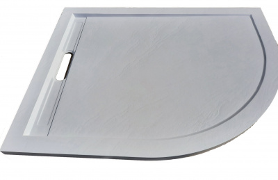 Душевой поддон полукруглый 100х100 TRR100 STONE-WT Weltwasser фото в интернет-магазине Русалия