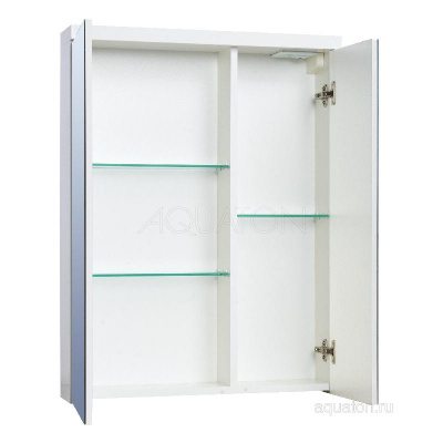 Зеркальный шкаф AQUATON Брук 60 белый 1A200502BC010 фото в интернет-магазине Русалия