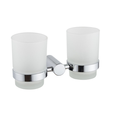 Стакан для ванной комнаты двойной Haiba HB8408, хром фото в интернет-магазине Русалия