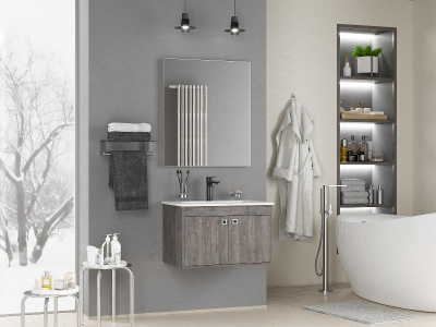 Тумба Пайн 70 подвесная с раковиной Днепрокерамика Амальфи 70 Misty фото в интернет-магазине Русалия