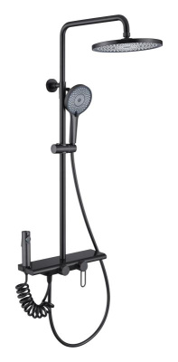 Душевая стойка OLIVE'S KABRERA (4 потока), черный (37294KBB) фото в интернет-магазине Русалия