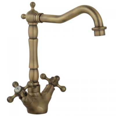 Смеситель для раковины Agatha Bronzo VR.AGT-3721.BR Veragio фото в интернет-магазине Русалия
