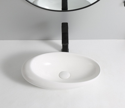 Раковина накладная овальная 78255 CeramaLux фото в интернет-магазине Русалия