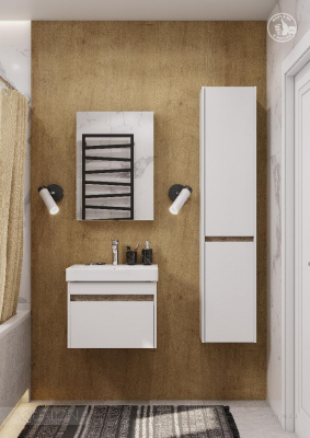 Тумба под раковину AQUATON Марти 55 ясень шимо 1A263201MY010 фото в интернет-магазине Русалия