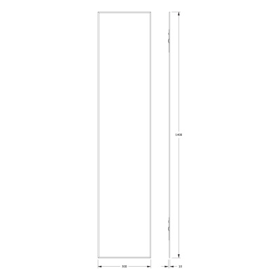 Зеркало настенное с фацетом Standard EVOFORM 30x140 см, BY 0245 фото в интернет-магазине Русалия