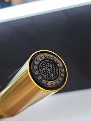 Смеситель для кухни с гибким изливом Flusso 050202 OrSp AltroBagno фото в интернет-магазине Русалия