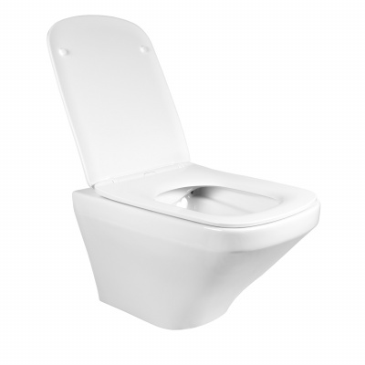 BOND F11-10 Унитаз подвесной безободковый с сиденьем с микролифтом фото в интернет-магазине Русалия