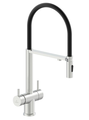 Смеситель для кухни с гибким изливом AltroBagno Flusso 050201 Ni AltroBagnoFlusso050201Ni фото в интернет-магазине Русалия