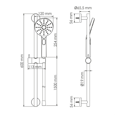A144 Душевой комплект Wasserkraft фото в интернет-магазине Русалия