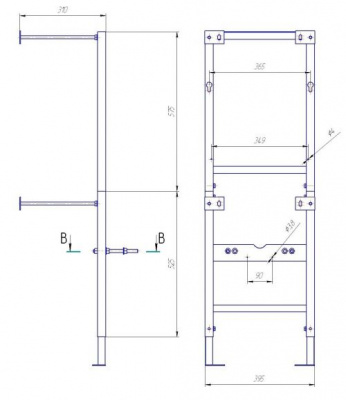 Инсталляционная система для подвесных унитазов Leon New S-IN-MZ-LEON-NEW Cersanit фото в интернет-магазине Русалия