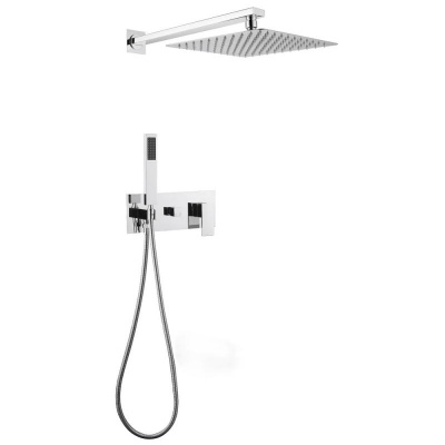 Душевая система ABBER Daheim AF8218 скрытого монтажа без излива, хром фото в интернет-магазине Русалия