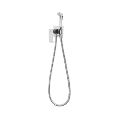 Гигиенический душ со смесителем встраиваемый Hansberge H3077C, хром фото в интернет-магазине Русалия