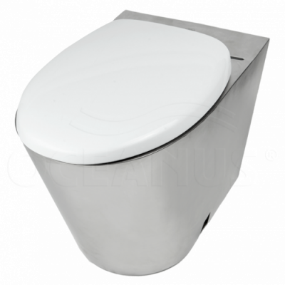 Унитаз приставной из стали 1-002.1 Oceanus фото в интернет-магазине Русалия