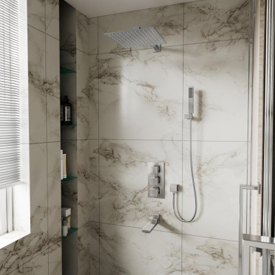 Душевая система D&K встраиваемая термостатическая с изливом Bayern.Liszt (DA2515601A04) фото в интернет-магазине Русалия