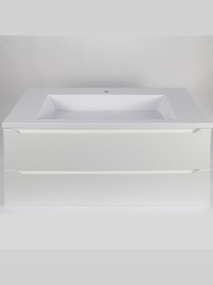 Раковина для ванной 100 см, Uperwood Infinity, белая глянцевая 45383433000 фото в интернет-магазине Русалия