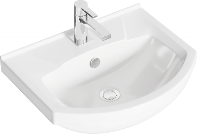 Напольная тумба 50  Rodos белый ROD01052N + умывальник Элеганс 500 4620008195766 Aqwella фото в интернет-магазине Русалия