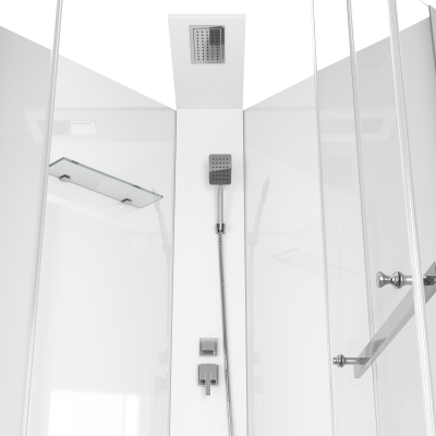 Кабина CHIKA901T душевая без крыши Ceruttispa (90x90x215-225) фото в интернет-магазине Русалия