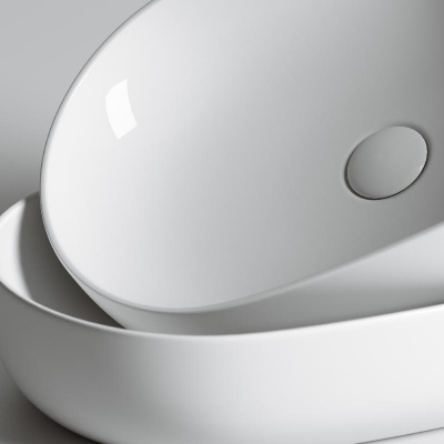 Умывальник чаша накладная овальная Element 600*415*135мм CN6047 Ceramica Nova фото в интернет-магазине Русалия