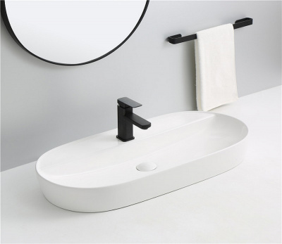 Раковина накладная овальная D1347 CeramaLux фото в интернет-магазине Русалия