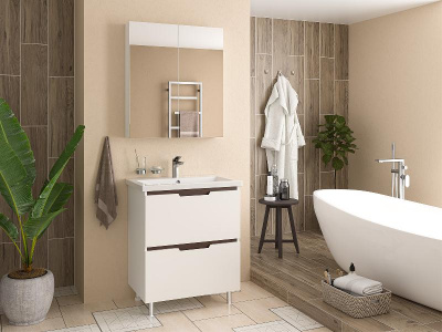 Тумба Лайм 70 с раковиной Cersanit Como 70 Misty фото в интернет-магазине Русалия