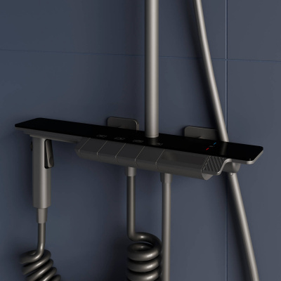 Душевая стойка RGW SP-35Gr графит фото в интернет-магазине Русалия