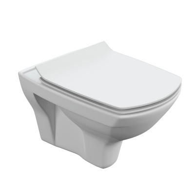 Унитаз подвесной Carina XL Clean On Slim микролифт MZ-CARINA-XL-COn-S-DL-E Cersanit фото в интернет-магазине Русалия