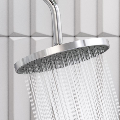 947730000 Apollo душевая система с ванно-душевым смесителем-полкой, хром фото в интернет-магазине Русалия