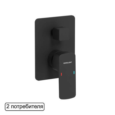 Смеситель для душа скрытого монтажа EXCELLENT Keria AREX.2045BL (черный мат) фото в интернет-магазине Русалия
