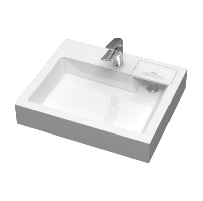 Раковина над стиральной машиной Uperwood Vission 60х50х11 см, белая глянцевая 45483000000 фото в интернет-магазине Русалия