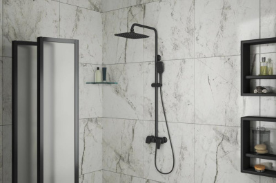 Душевая система RUSH Nevis (NE1735-40Black) фото в интернет-магазине Русалия