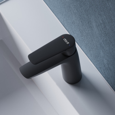 D40102122 Prime new cмеситель для умывальника, черный фото в интернет-магазине Русалия