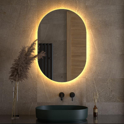 Зеркало с LED-подсветкой настенное OPTI DEFESTO 60x90 см, DF 2915R фото в интернет-магазине Русалия