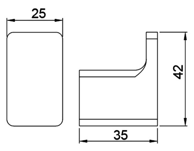 Крючок Timo Selene (17111/17) золото матовое фото в интернет-магазине Русалия