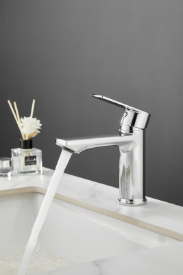 Смеситель для раковины HAIBA цвет: хром (HB10719) фото в интернет-магазине Русалия