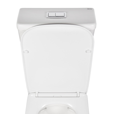 BOND F04-00 Унитаз напольный безободковый белый с сиденьем микролифт фото в интернет-магазине Русалия