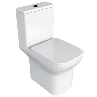 Унитаз безободковый AZ-8323 Alba с сиденьем микролифт Azario фото в интернет-магазине Русалия