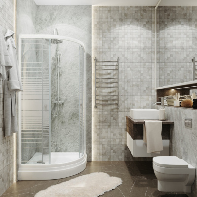 Душевой уголок Полосы 90*90 А (3 места+сифон D90) Тритон Щ0000061805 фото в интернет-магазине Русалия