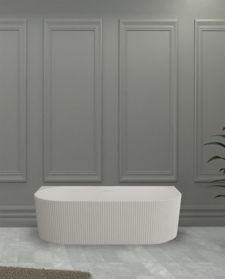 Ванна из искусственного камня ABBER Stein AS9630 белая матовая 170х75х55 см фото в интернет-магазине Русалия