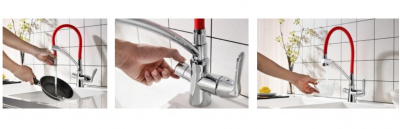 Смеситель для кухни под фильтр Comfort LM3070C-Green Lemark фото в интернет-магазине Русалия