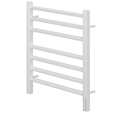 Полотенцесушитель электрический Point Вега PN71856W П7 500x600, диммер справа, белый фото в интернет-магазине Русалия