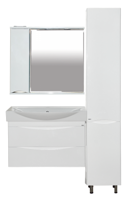 Зеркальный шкаф Элвис 85 левый П-Элв-01085-011Л Misty фото в интернет-магазине Русалия